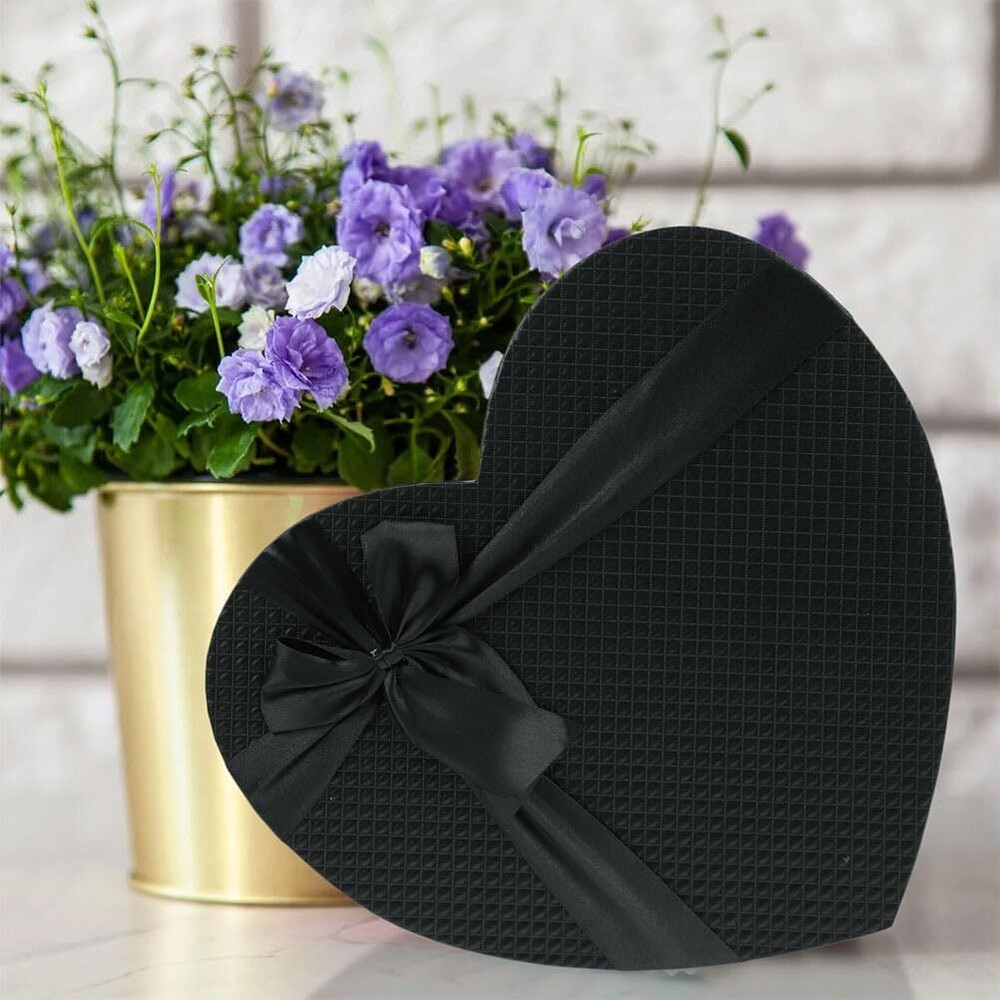 Empty Heart Shaped Gift Box Present Decorative Boxes with Lids for Valentines...