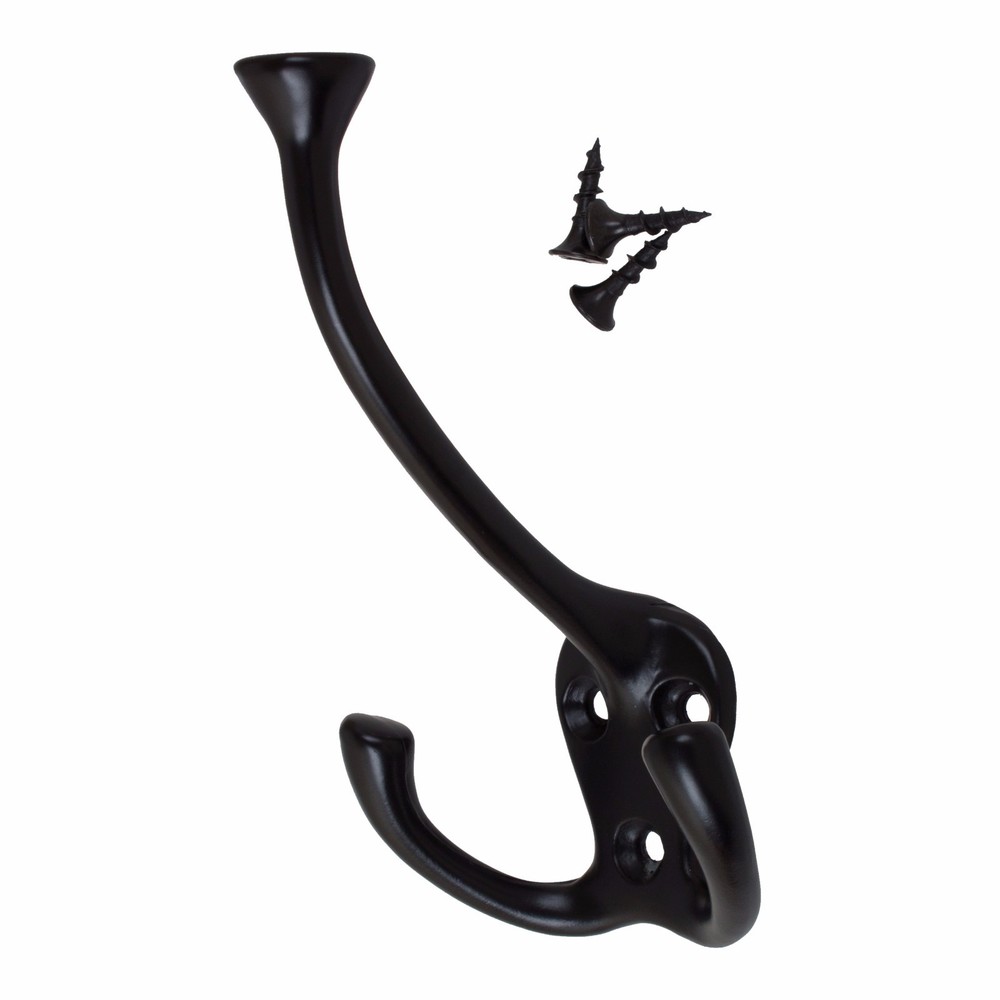 GlideRite Large Robe Wall Hook Matte Black - 7011-MB-1