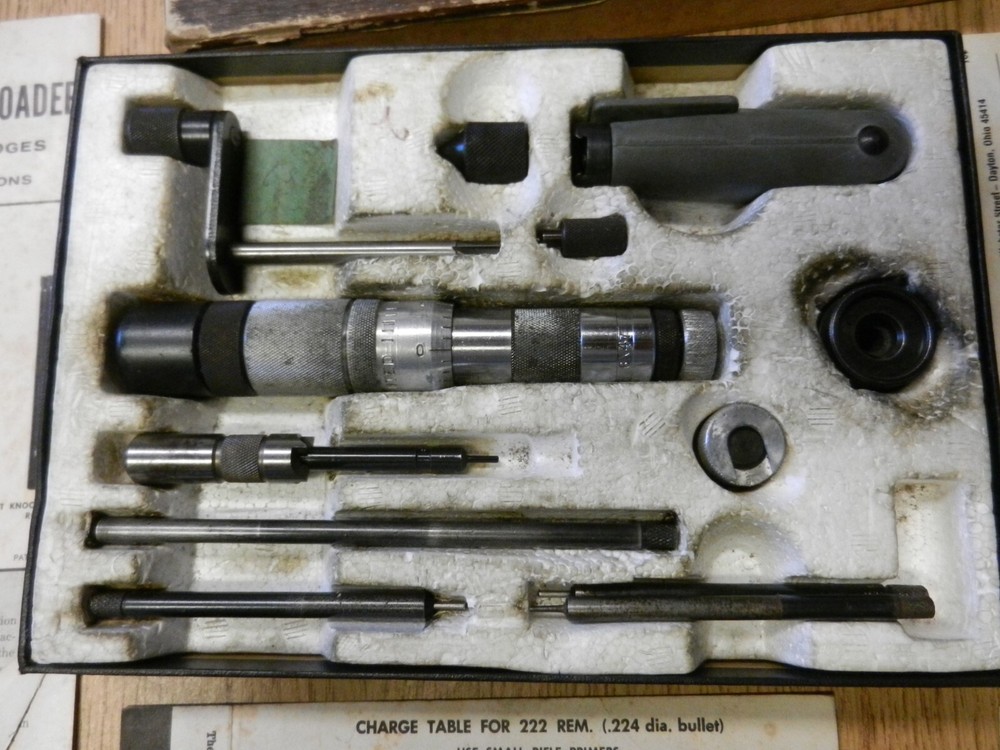 1969 Lee Loader Target Model Zero Error 6x47 With Box 222 Rem Mag Paperwork Used