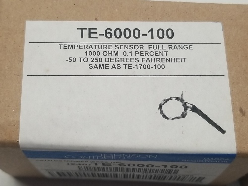 Johnson Controls TE-6000-100 Temperature Sensor 2pk 1000 OHM same as TE-1700-100