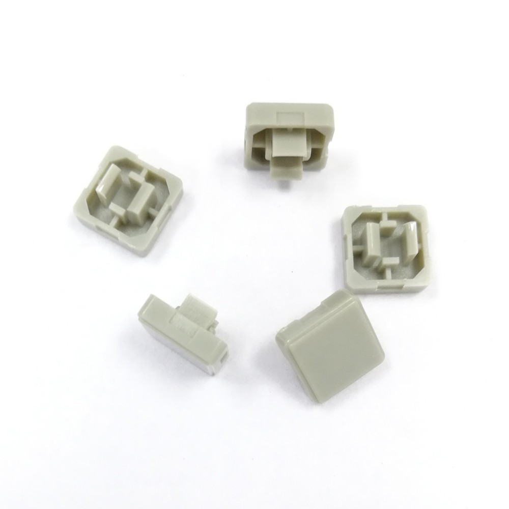 50pcs Push Button Cap Black/White for 10*10 Square Micro Tactile Button Switch