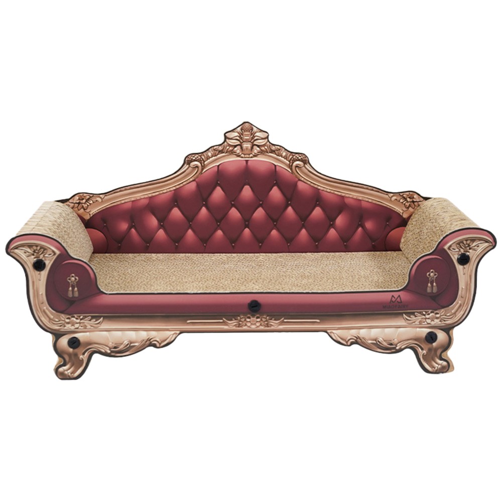 Cat Scratcher Stackable Sofa Design Dust-Free Corrugated Paper Two Tier Durable