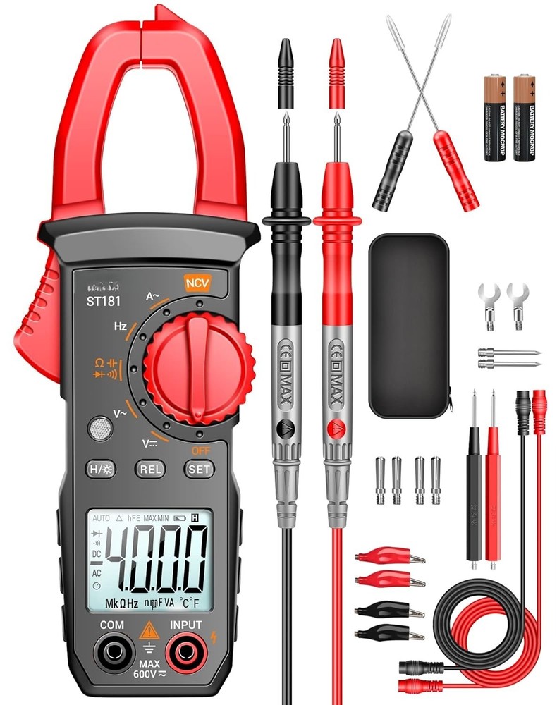Digital Clamp Meter Multimeter Tester 4000Counts With Backlight  Electrical Tool