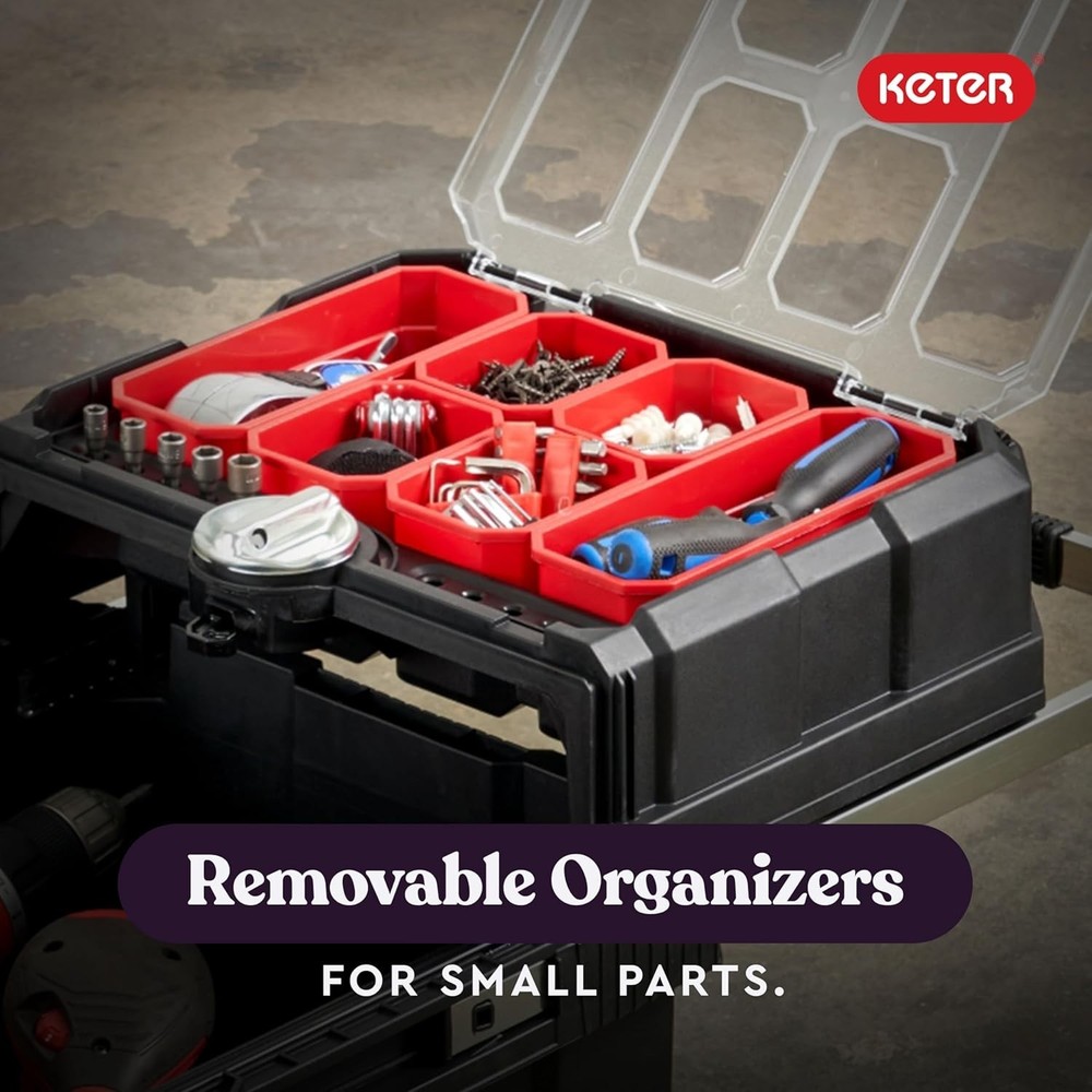 Masterloader Resin Rolling Tool Box with Locking System and Removable Bins – ...