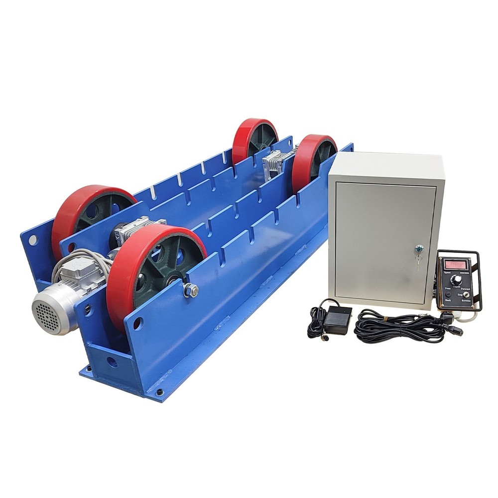 220V 3-Ton Double Power Line-control Welding Turning Roller Welding Bench