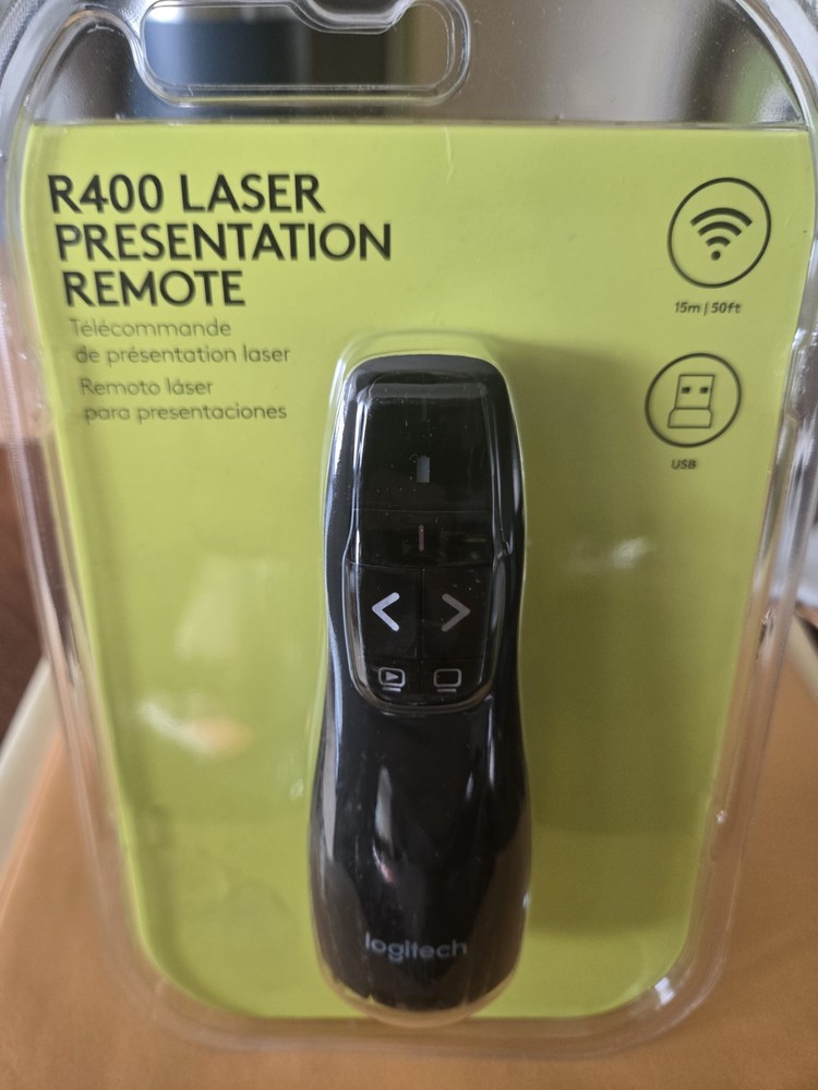New & Sealed - Logitech Laser Presentation Remote Black