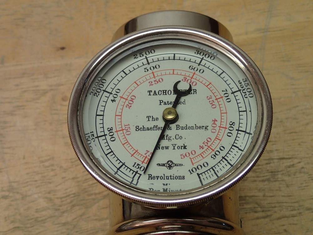 Schaeffer & Budenberg Vintage Tachometer