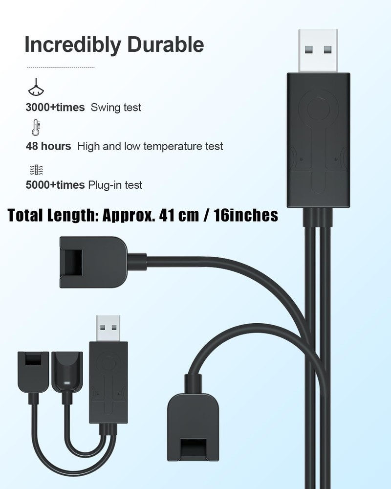 SYACHI Joycon Charger Cable for Switch, Portable USB Cable...