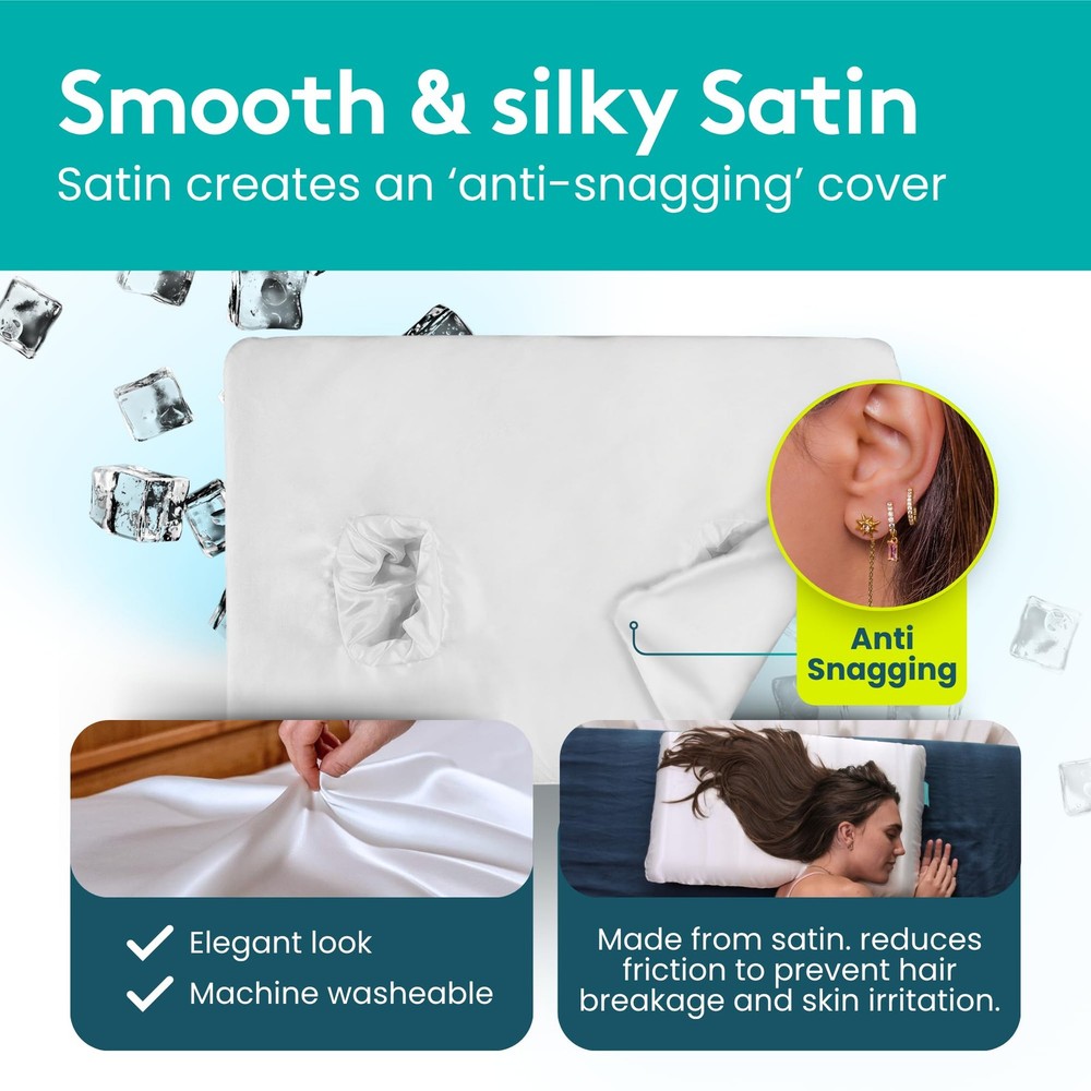 Ear Hole Pillow Case (Satin)
