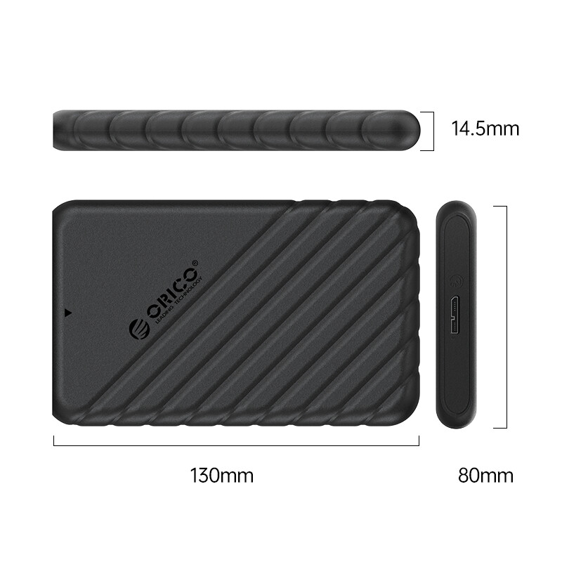ORICO 2.5\" SATA USB C EXTERNAL SSD HDD Hard Drive ENCLOSURE CASE 6 Gbps USB 3.