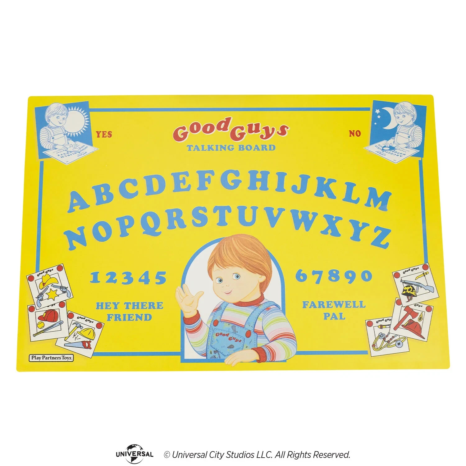 Child's Play 2 Good Guy Talking Ouija Board Chucky Doll Trick or Treat Studios