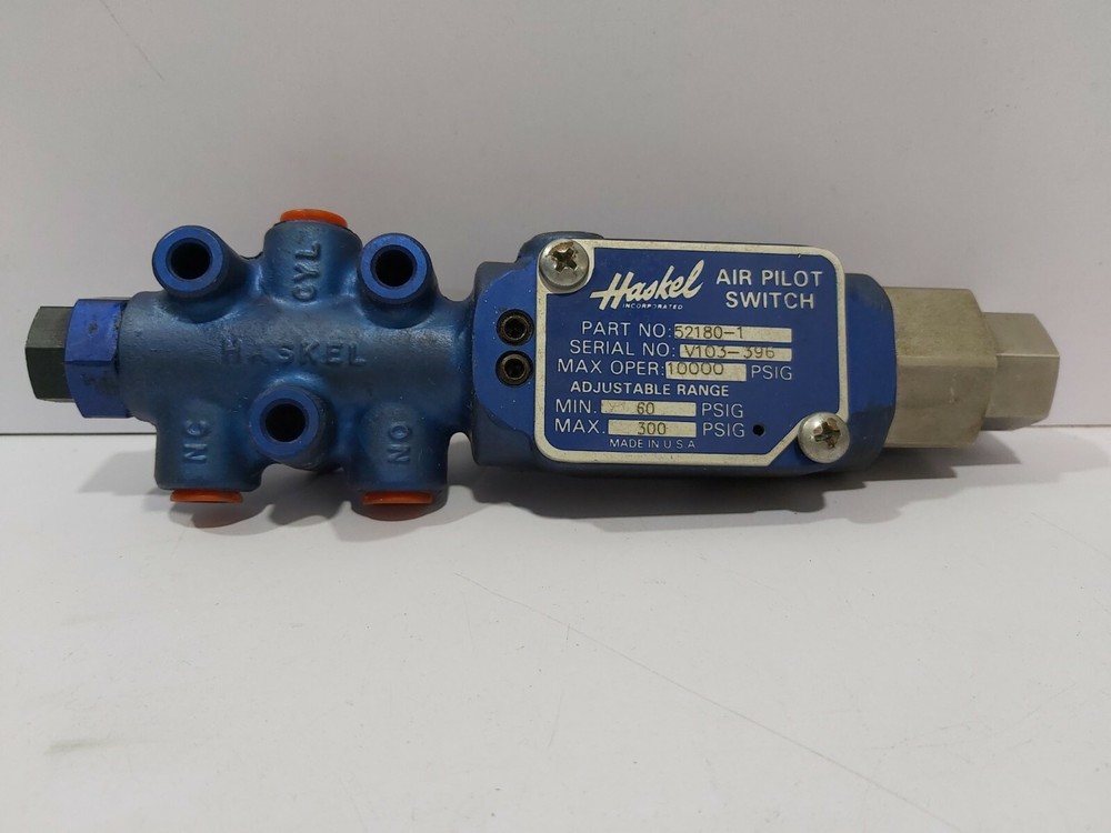 Haskel 52180-1 Air Pilot Switch 10000-Psig / 521801