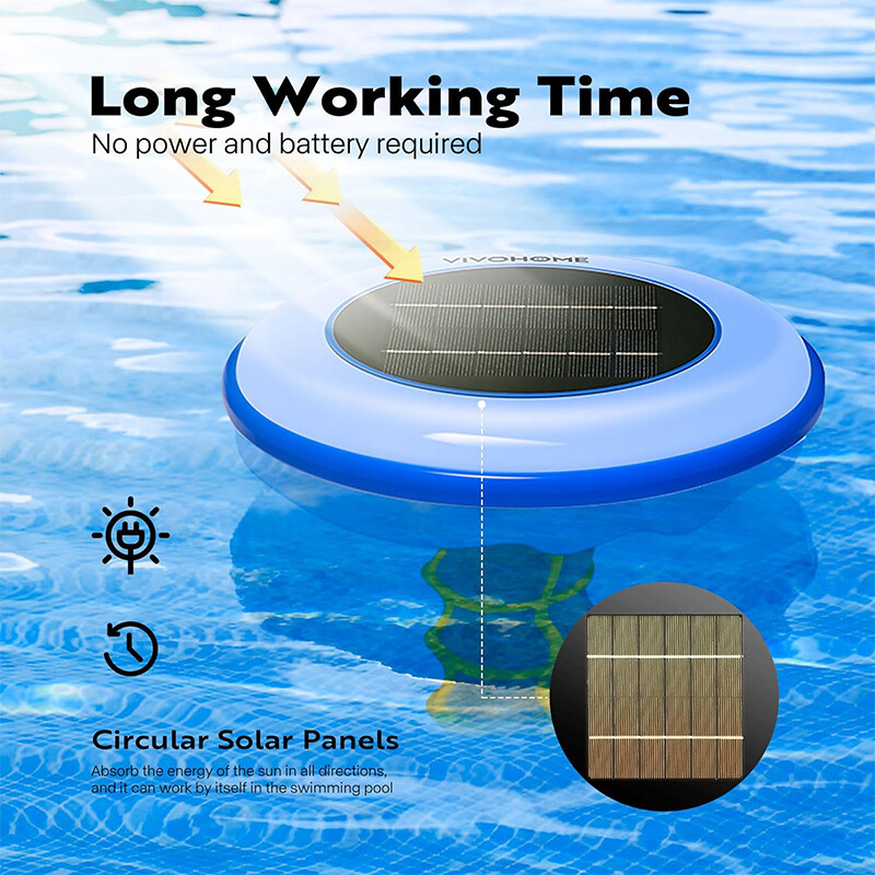 Solar Pool Ionizer Chlorine-Free Sun Shock & Water Purifier Up to 35,000 Gal