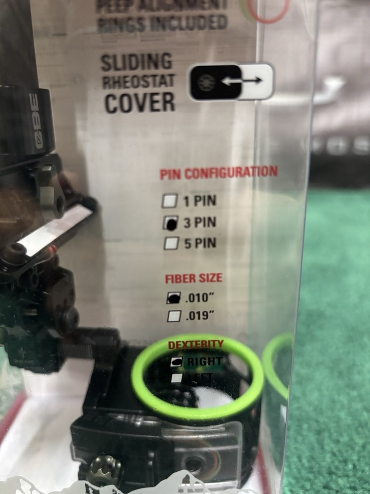 CBE Trek Pro 3 Pin Sight Kit - Right Hand