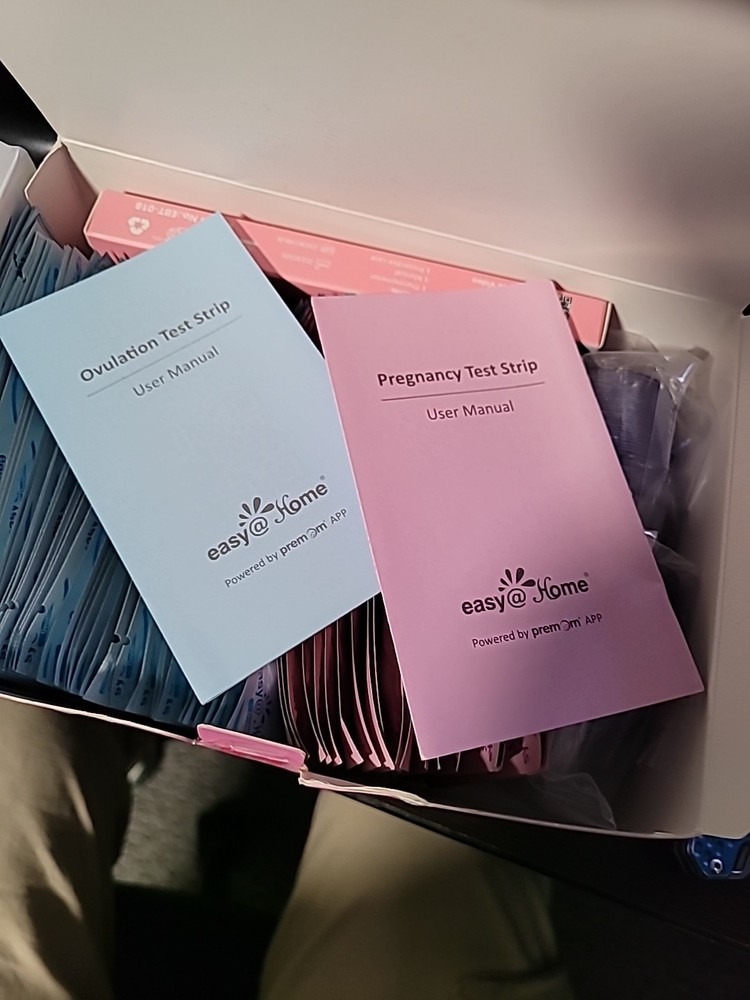 Easy@Home Ovulation & Fertility Test Kit + BBT Thermometer and Testing Cups