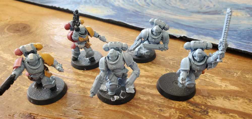 5x Assault intercessors Assembled Warhammer 40k Games Workshop
