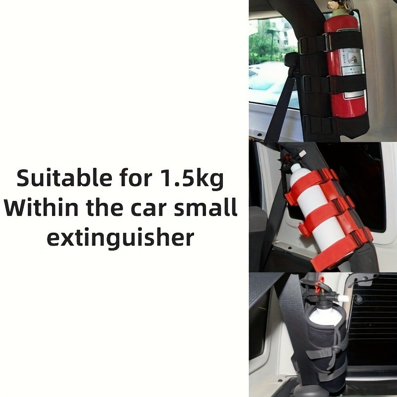 Nylon Fire Extinguisher Mount Strap Fire Extinguisher Holder Adjustable Roll Bar