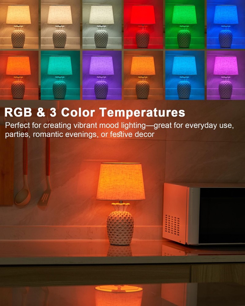 13" Small Rechargeable Cordless Table Lamp, Remote Control Timer Dimmer, Batt...