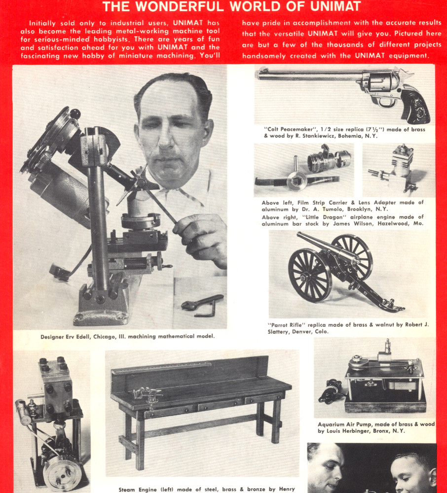 USB DELIVERY ~ Unimat ~ Manuals & catalogs ~ PDF Format Technical