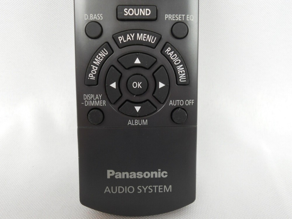 PANASONIC AUDIO SYSTEM Remote Control Replacement - Model No. N2QAYB000640