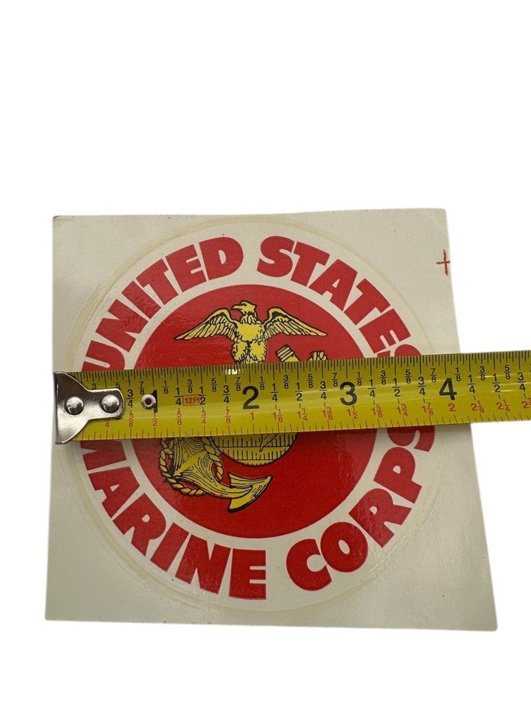 RARE WWII USMC SEAL STICKER WINDOW CAR DECAL
