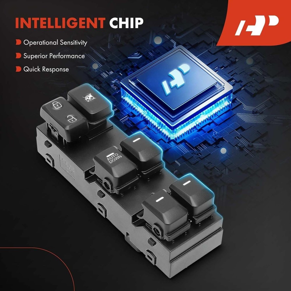 - Front Left Driver Side - Master Power Window Switch - Compatible with Kia