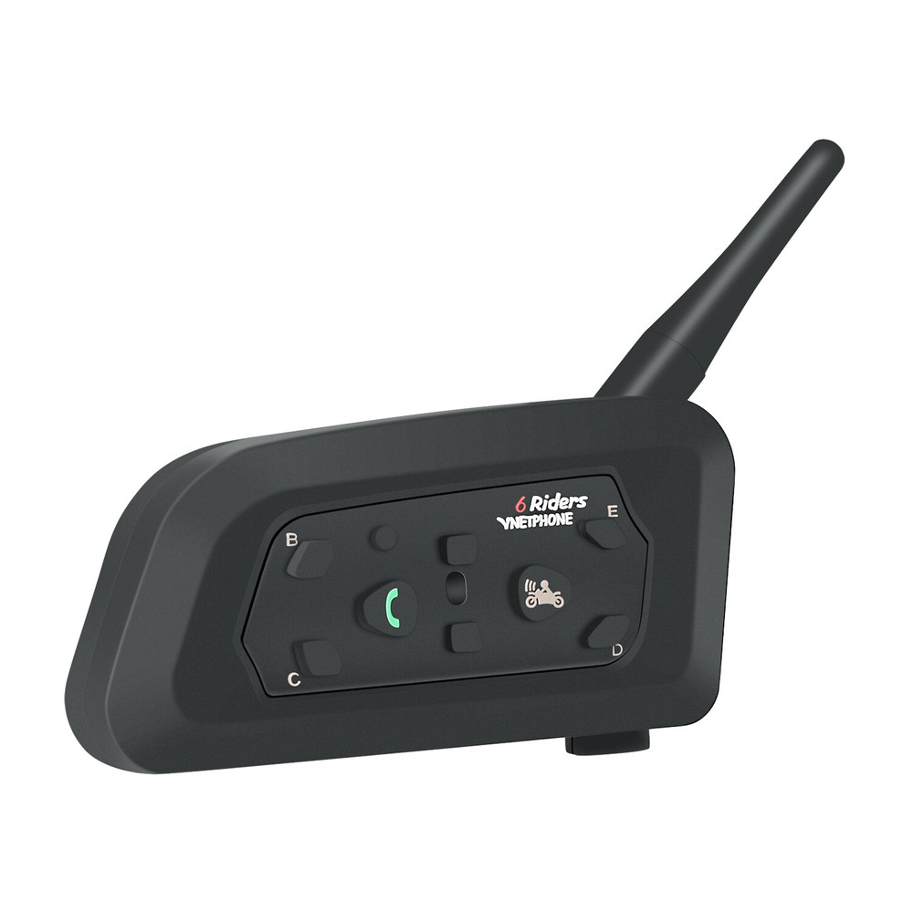 Motorcycle Helmet Bluetooth Intercom Interphone Headset Moto Intercomunicador V6