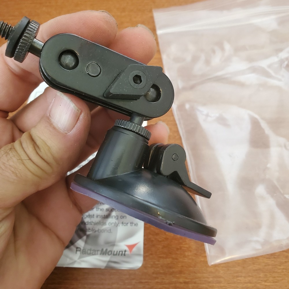 Radar Mount RadarMount Window Suction Cup Adjustable Threaded