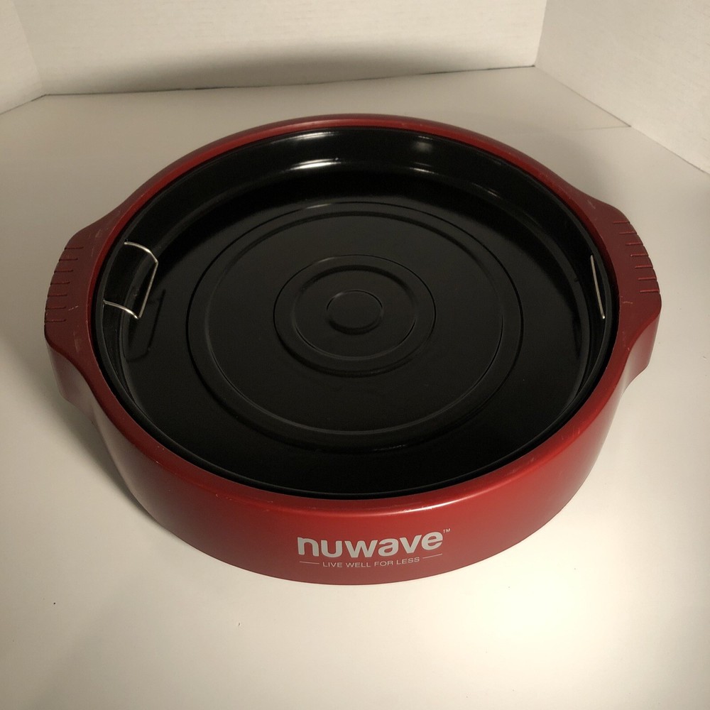 NuWave Infrared Oven Pro Plus 20653 Replacement Part Base Bottom Red + Drip Pan