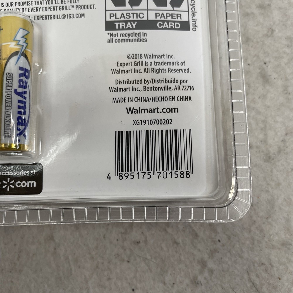 Expert Grill, Pocket Thermometer, New in Package