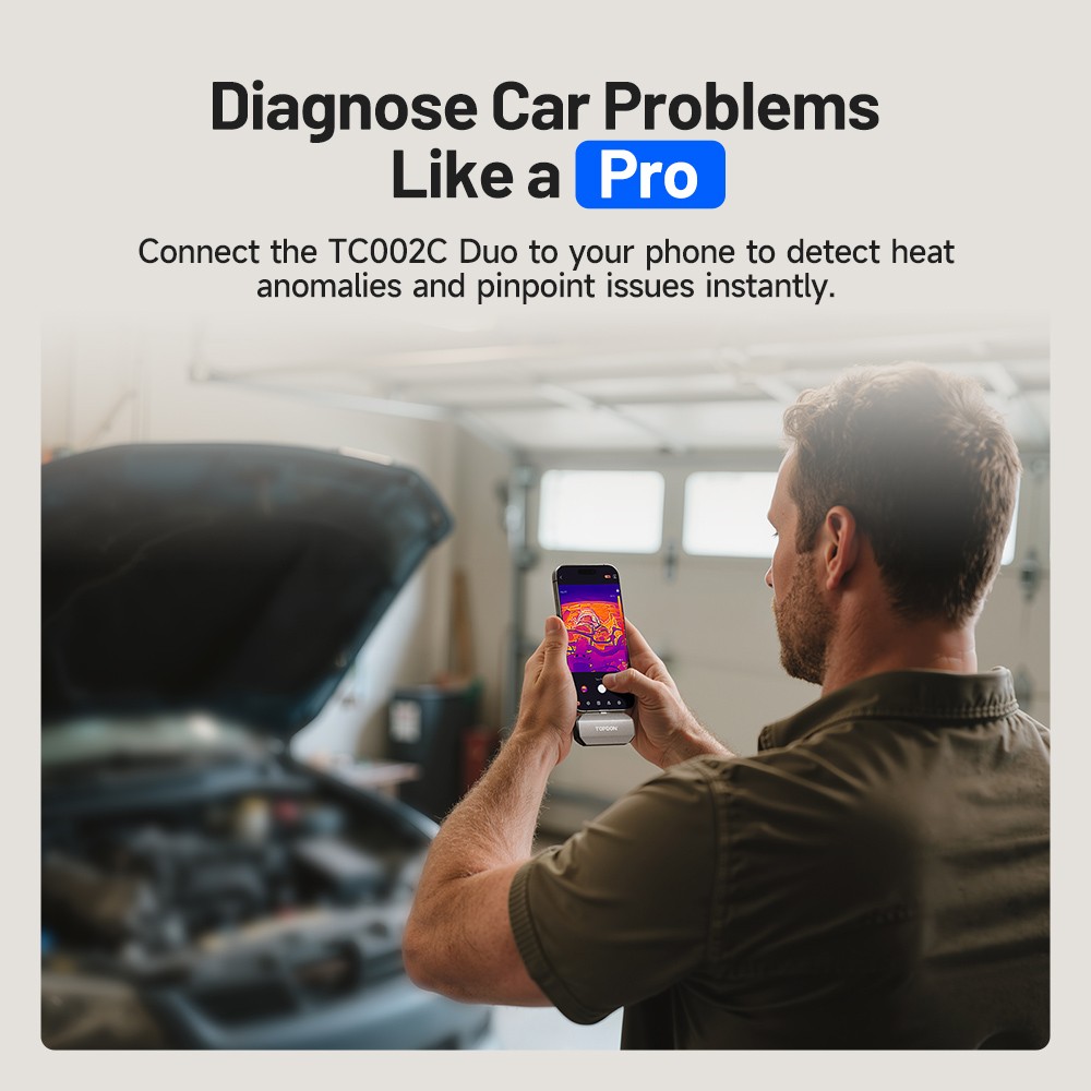 TOPDON TC002C Duo Thermal Camera Compatible With Any USB-C Android, iPhone, iPad