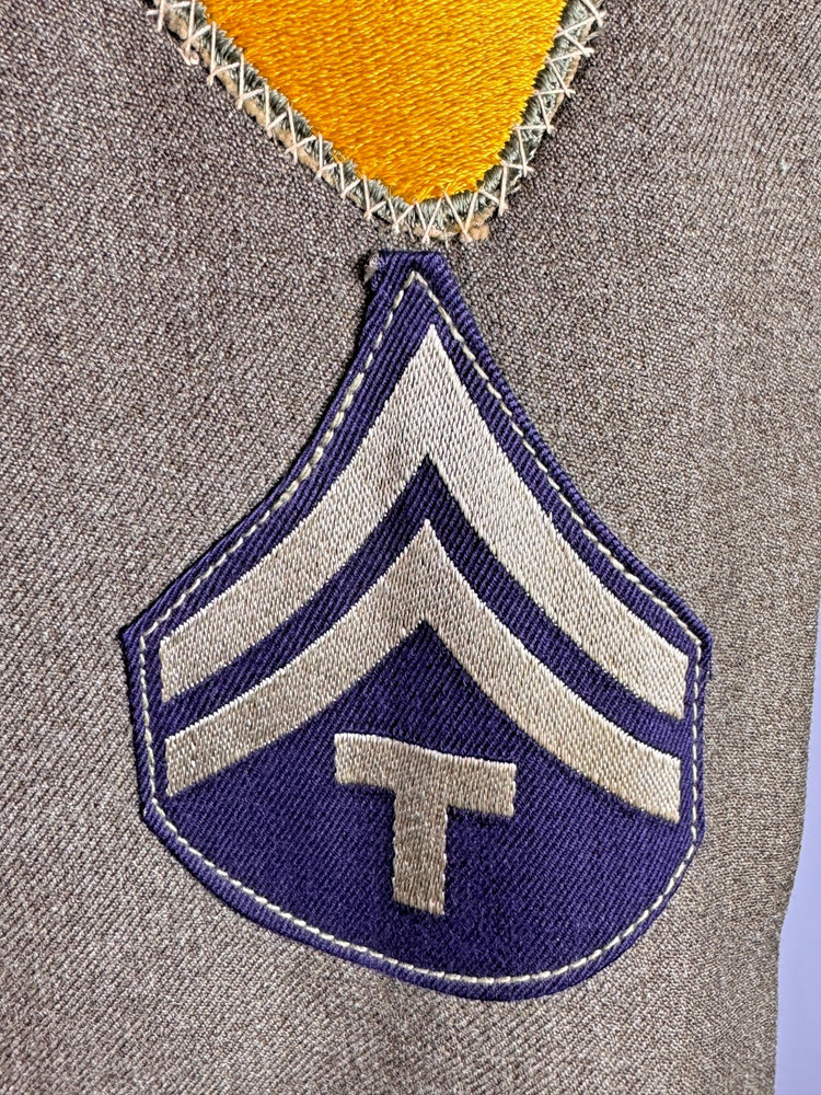 WWII US ARMY ENLISTED IKE JACKET - 1ST CAVALRY DIVISION - DATED & NAMED