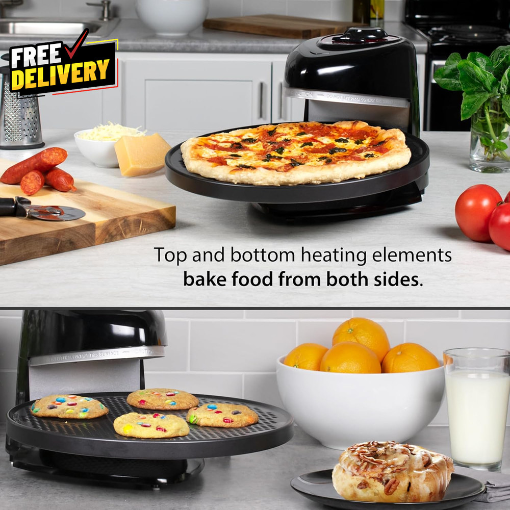 03430 Pizzazz plus Rotating Oven, Black