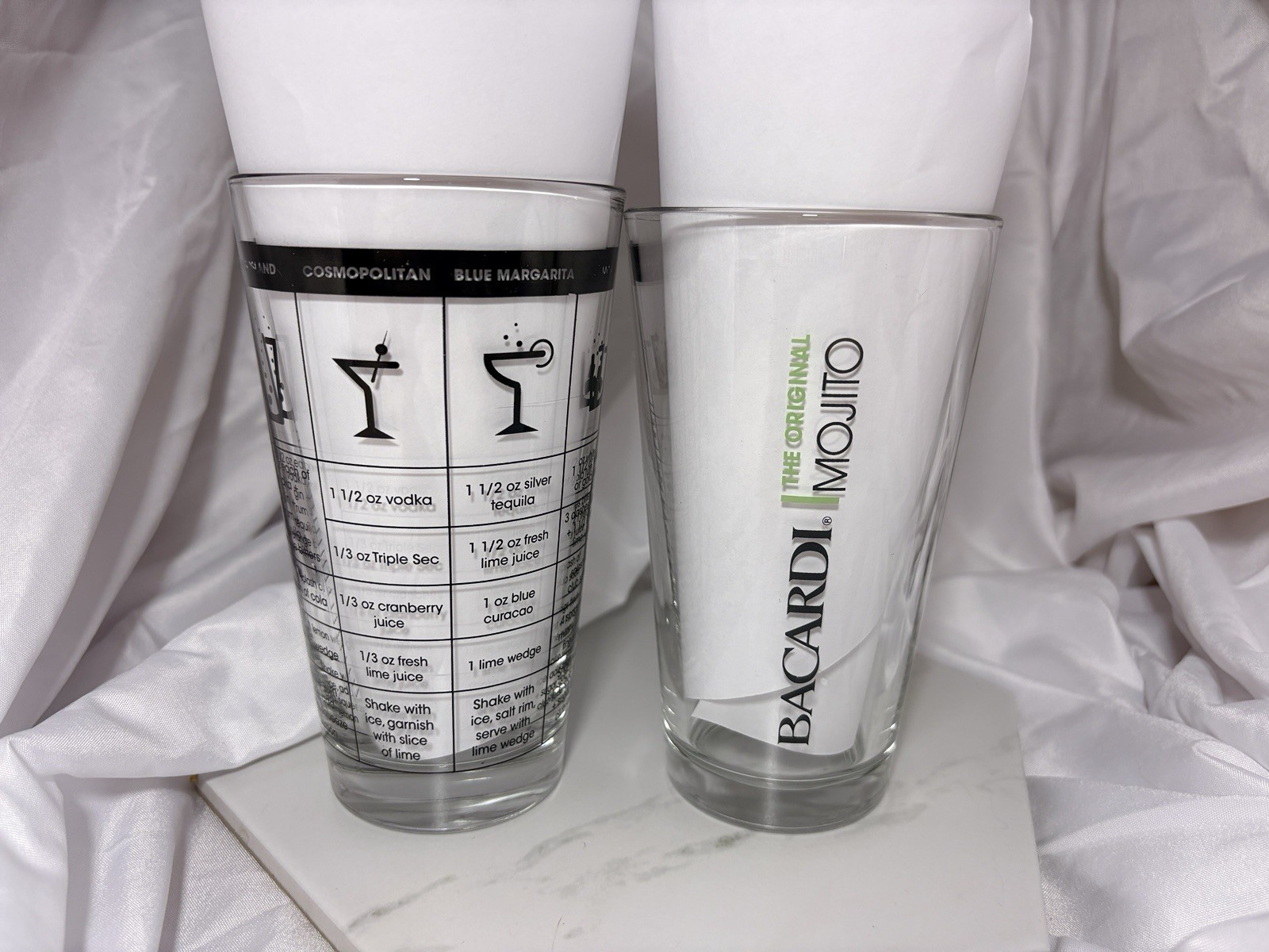 16oz. Bar RECIPE COCKTAIL MIXING & STIRRING GLASS (2 Glasses)