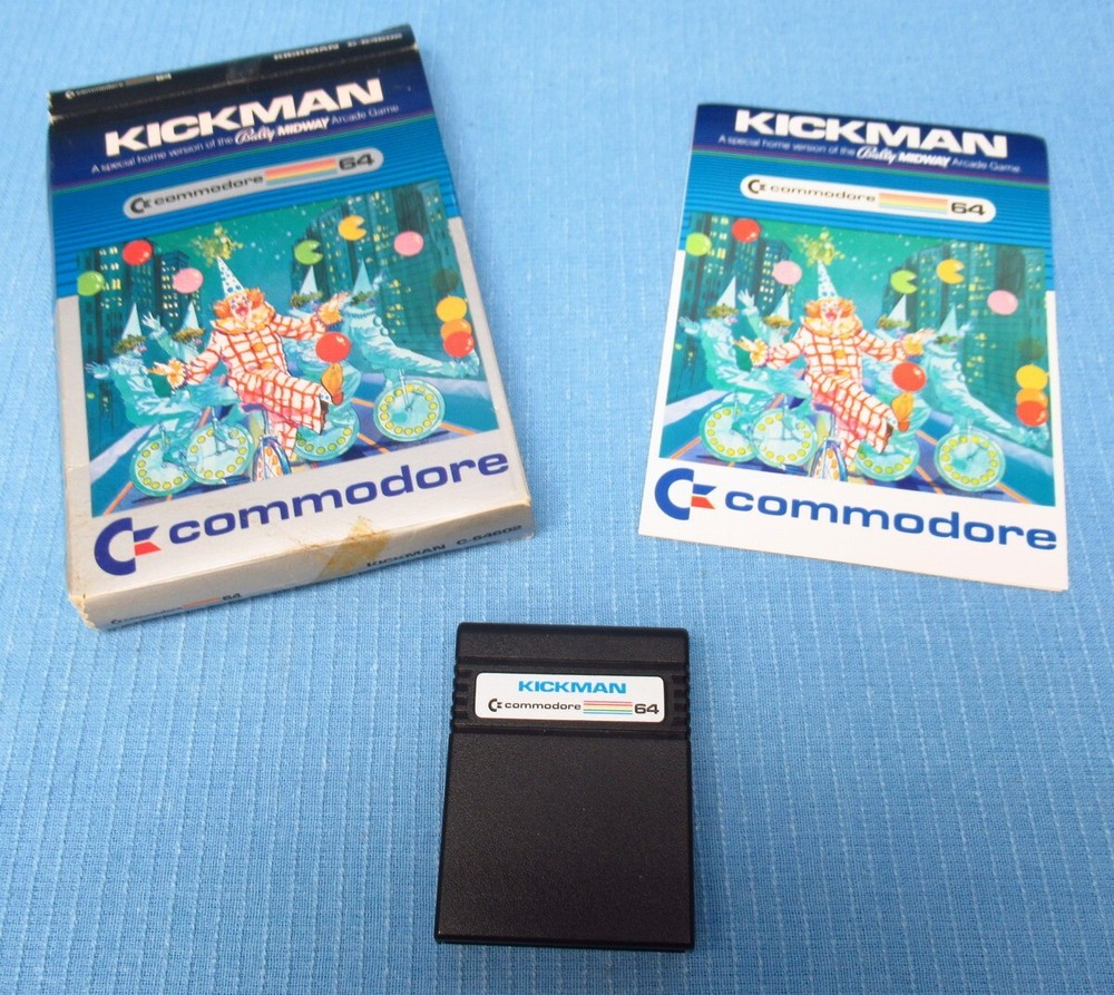 Vintage 1983 Commodore 64 Kickman Bally Midway Game with Box & Manual - Untested