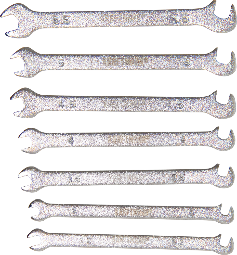 BGS - Mini Combination Thin Spanner Set - 3 to 5.5 mm - 1239