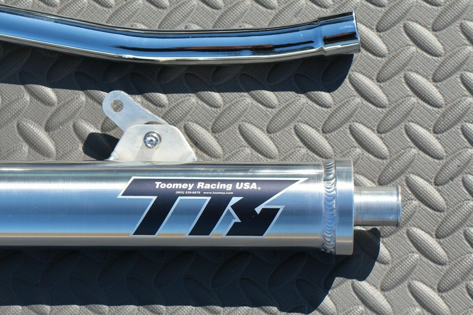 NEW Yamaha Banshee CHROME Toomey Racing T5 Pipes + T-5 silencers 1987-2006