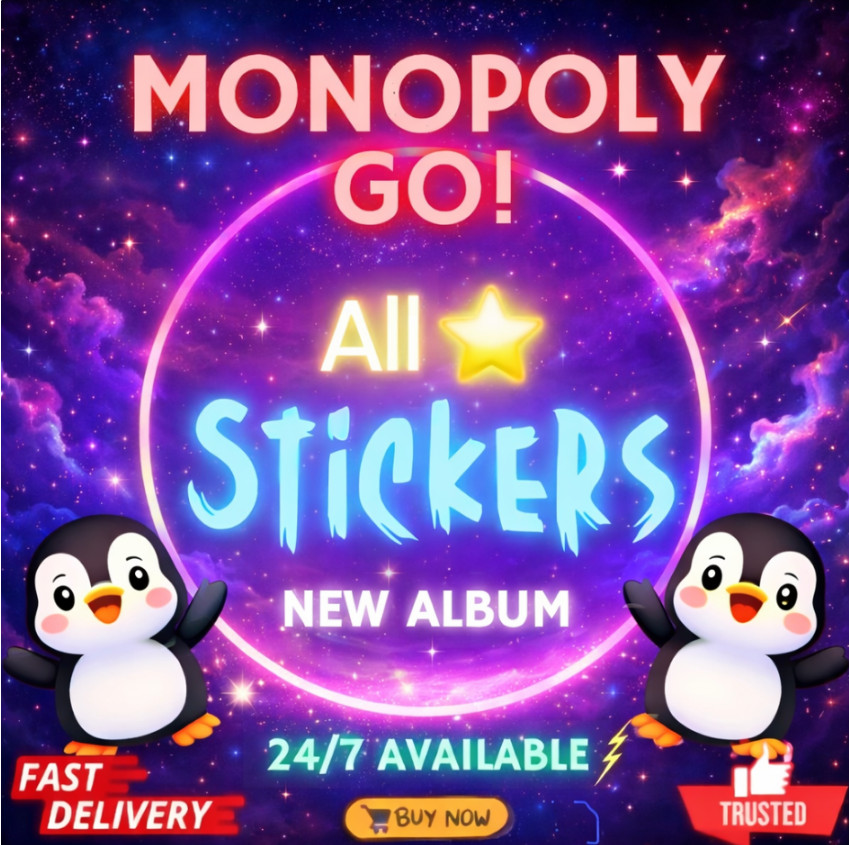 Monopoly Sticker Go (ALL Sticker Available) 1-6⭐🔥FAST DELIVERY⚡24/7