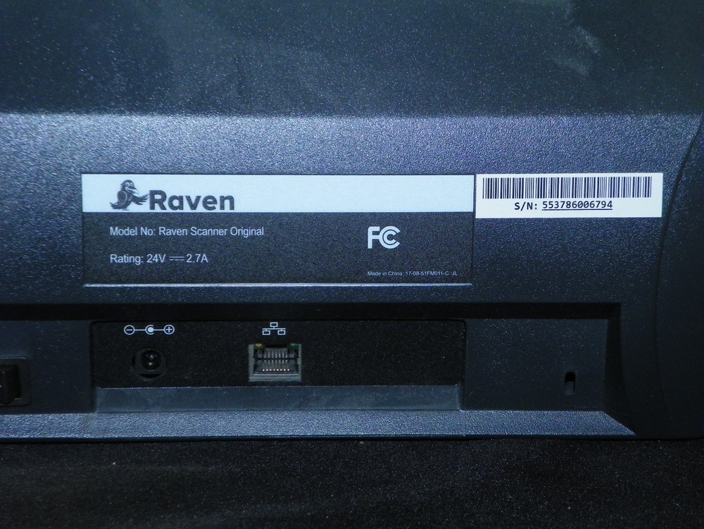 Raven Scanner Original Gen 1 Touchscreen Document Scanner - Powers Up & Untested