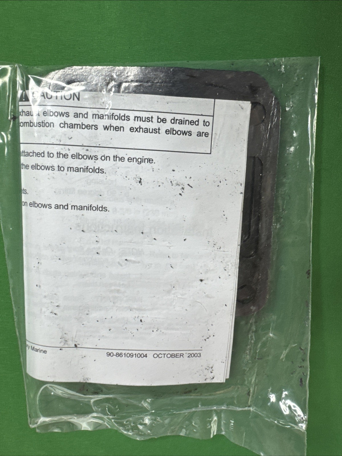 NOS OEM Mercury Marine MerCruiser Quicksilver 3" Exhaust Riser Kit 93320A 5