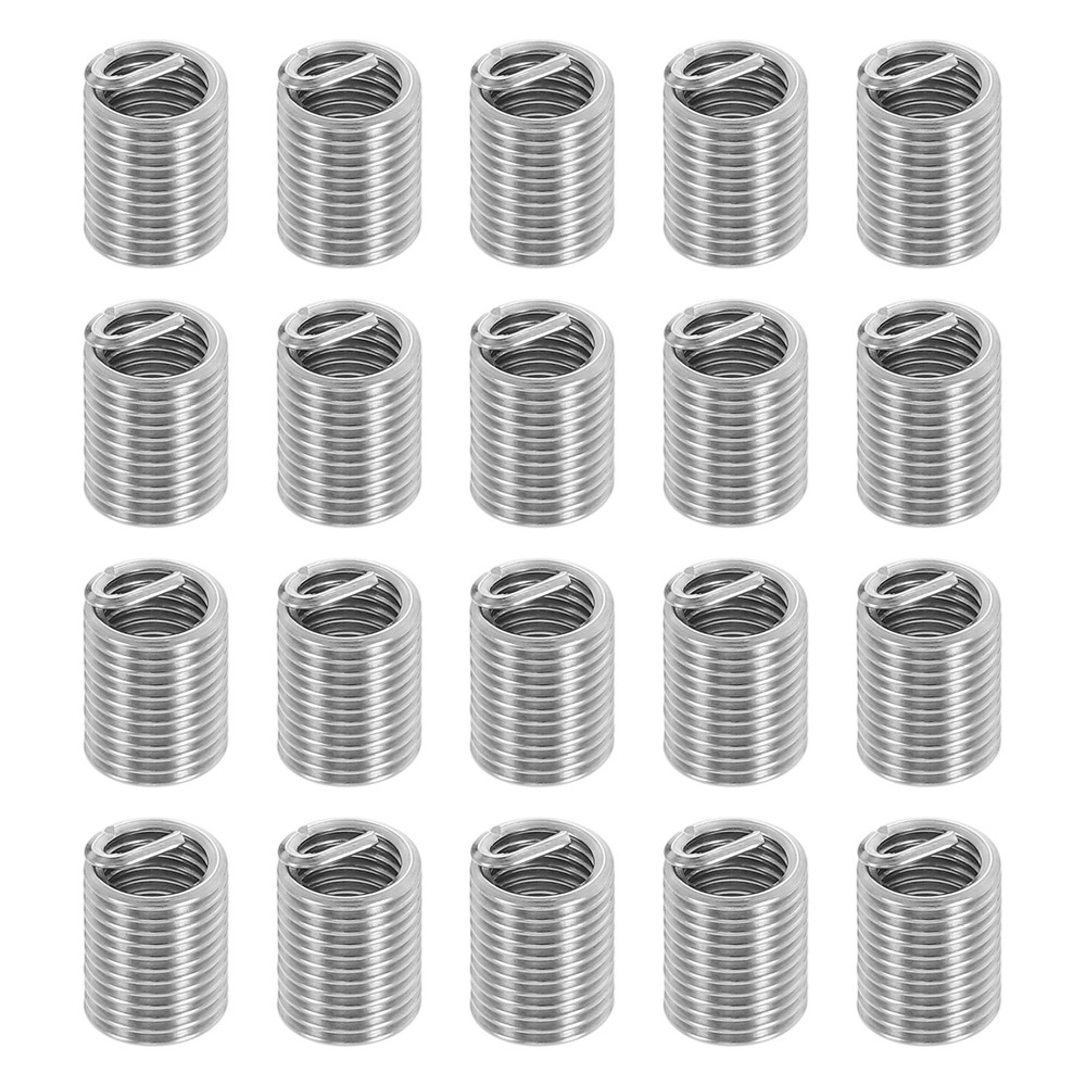 20pcs Wire Thread Inserts 10#-32 UNF 2.5D 12mm Helical Threaded Sleeve