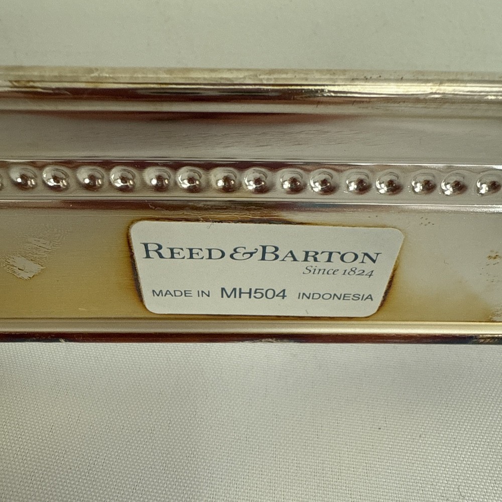 Reed & Barton Silver Plate MH504 Rectangular Baking Dish Stand Approx 14" by 10"