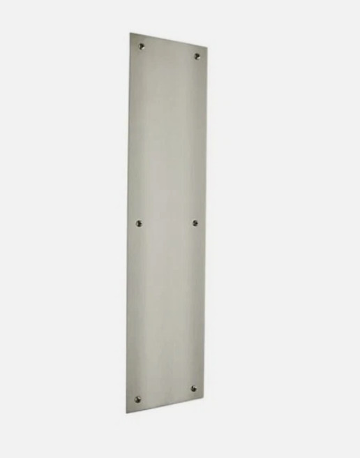 Baldwin 2123 Solid Brass Square Edge Push Plate 3.5" x 15" Polished Chrome Finis