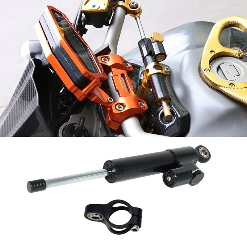 Steering Damper Stabilizer Safe Control Universal Black Damper CNC Motorcycle