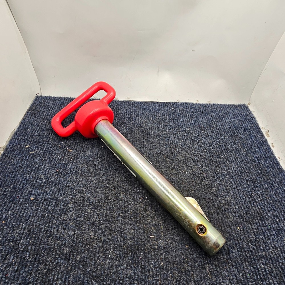 Lockdown Hitch Pin String Durable Easy Mount C40 Steel Self-Locking Red Handle