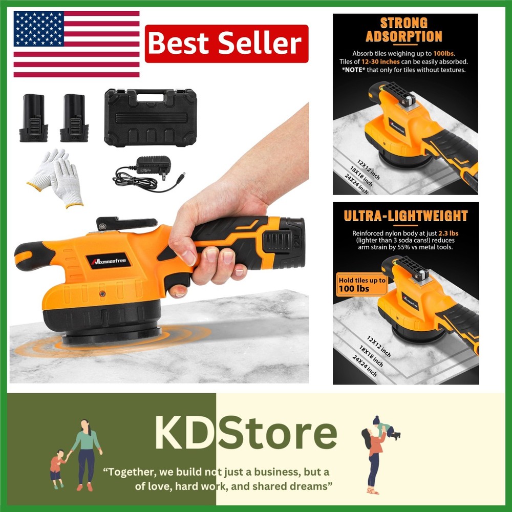 Pro Vibration Tile Tool Kit: Lightweight, Adjustable, & Portable
