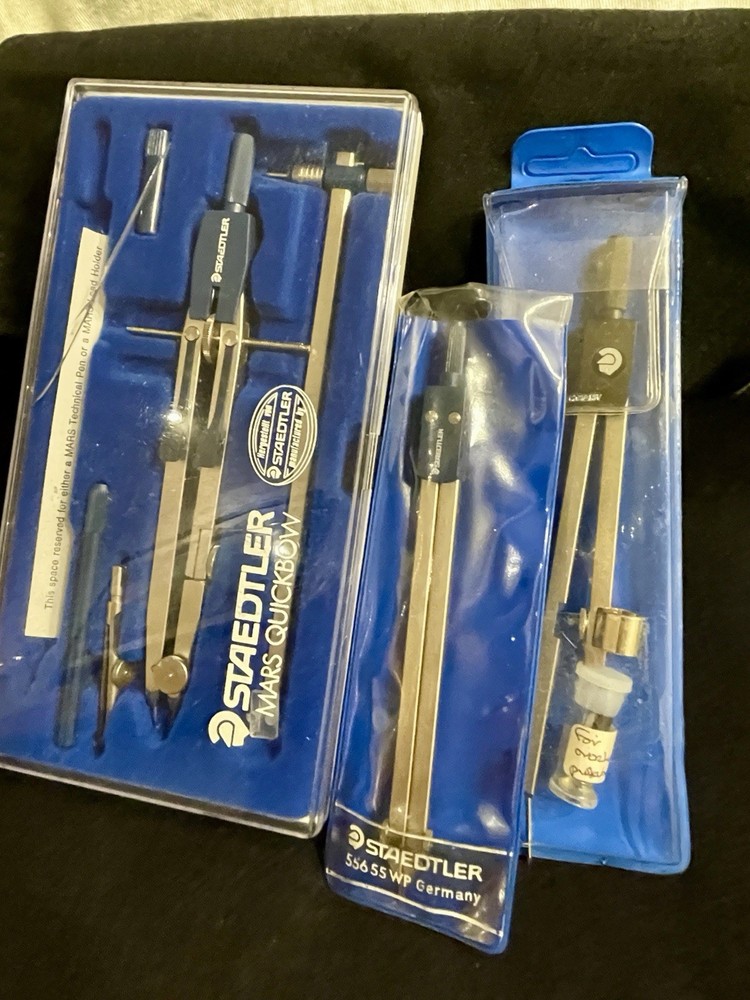 Staedtler Mars Quickbow geometry drafting compass set with extras