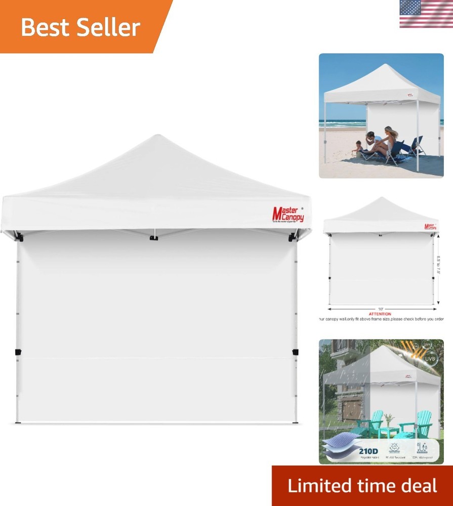 Enhanced 10x10ft Pop-Up Canopy Sidewall – Easy Installation & Reliable Coverage