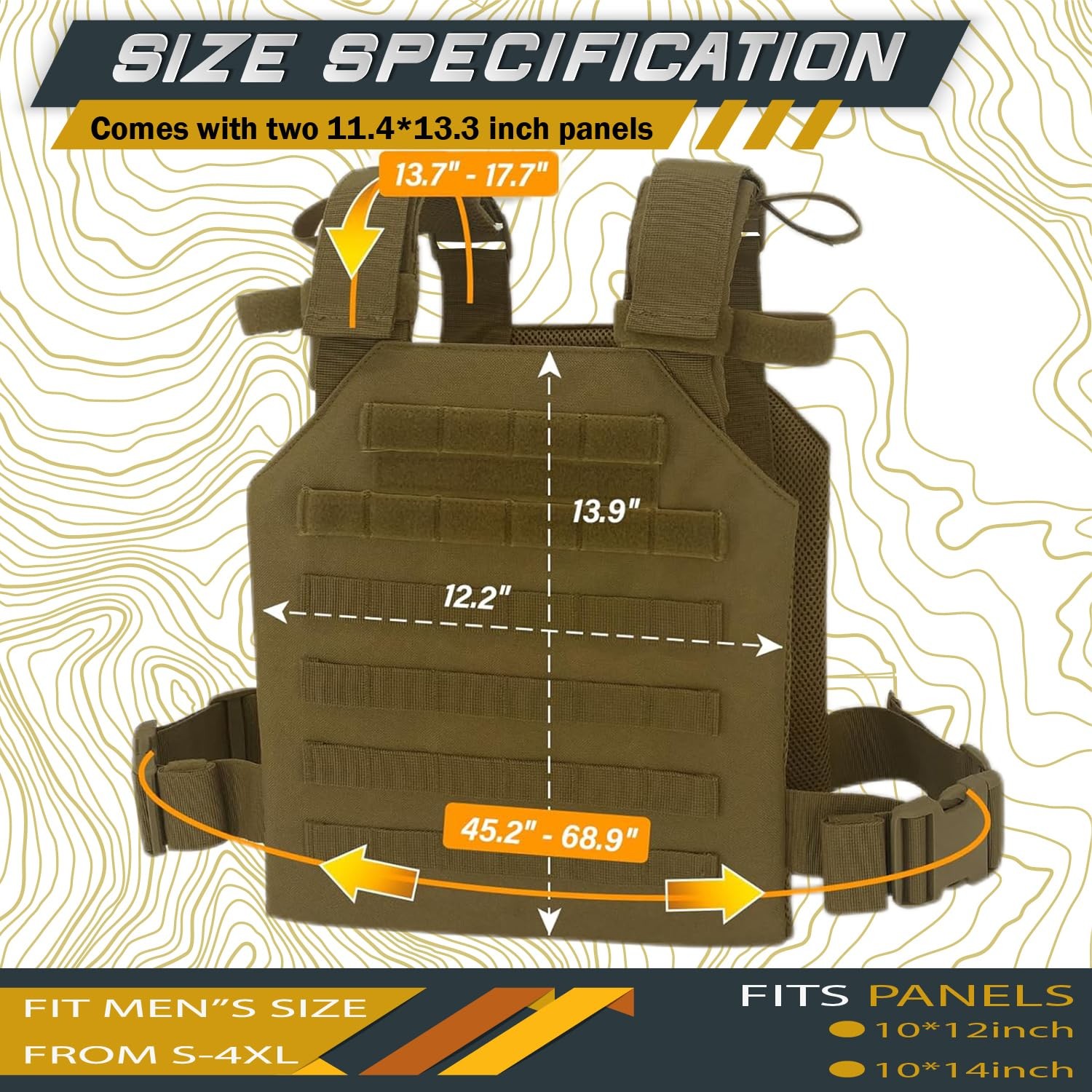Tactical Weight Vest for Men and Women, Weighted Running Vest Weighted Vest S...