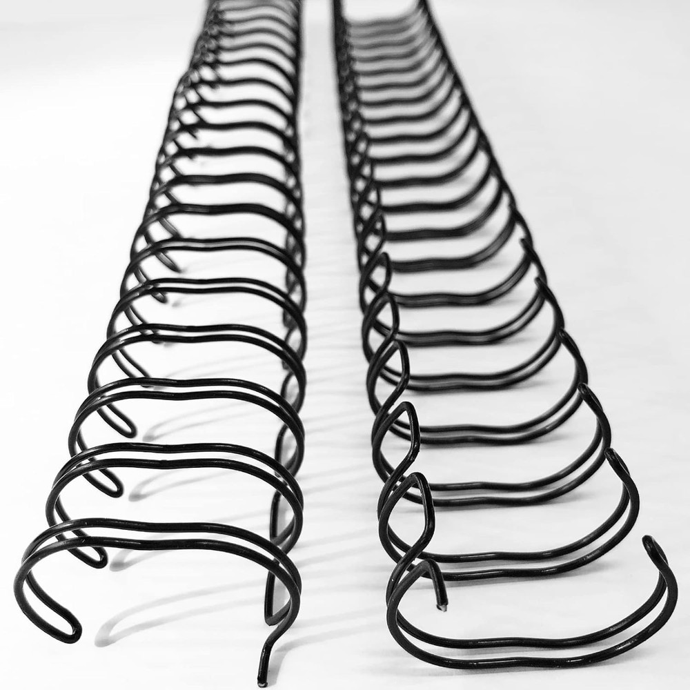50 Pack Double Loop Wire Binding Spines, 1Inch Binding Wire for Lett